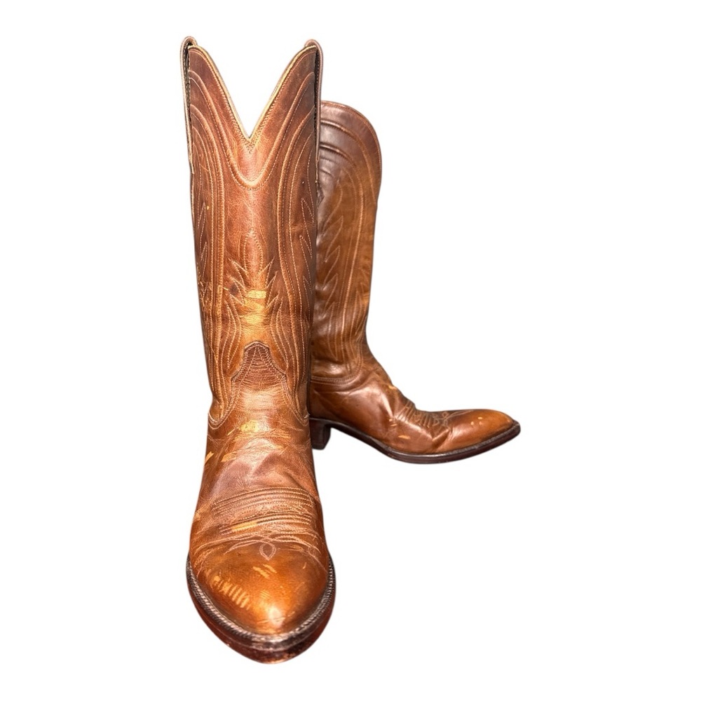 Black Jack Handmade Leather Cowboy Boots Western Rancher Women’s Size 6B - Picture 2 of 14